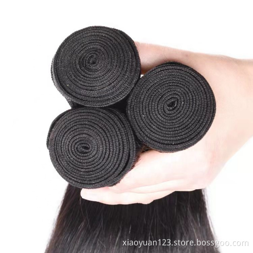12A Virgin Cuticle Aligned Human Hair Bundles With Closure Straight Weave Bundles Wholesale Brazilian Human Hair Extensions